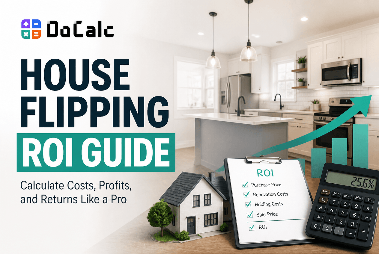 House flipping ROI worked example and target profit margin