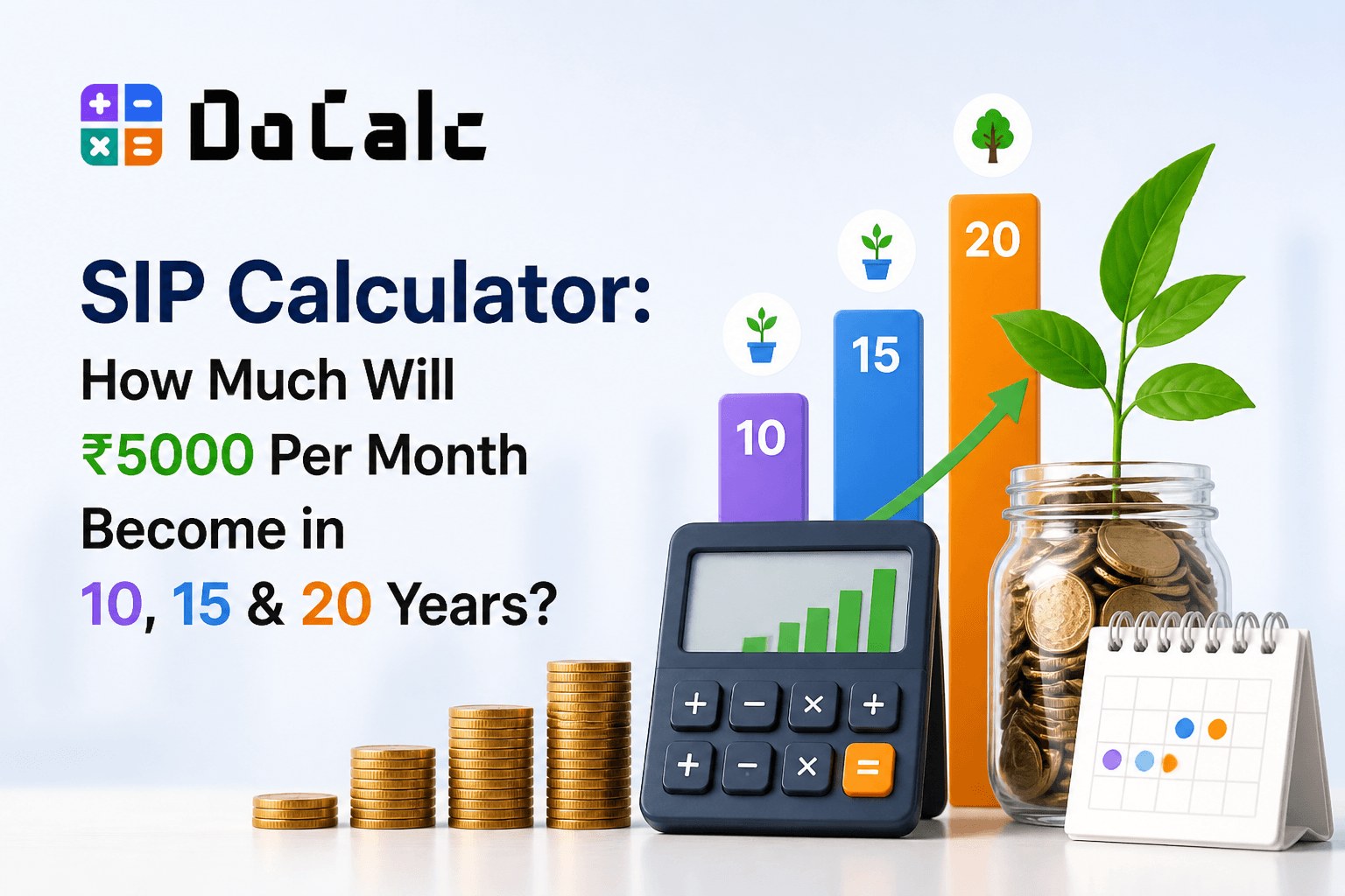 How much a monthly SIP investment grows over time
